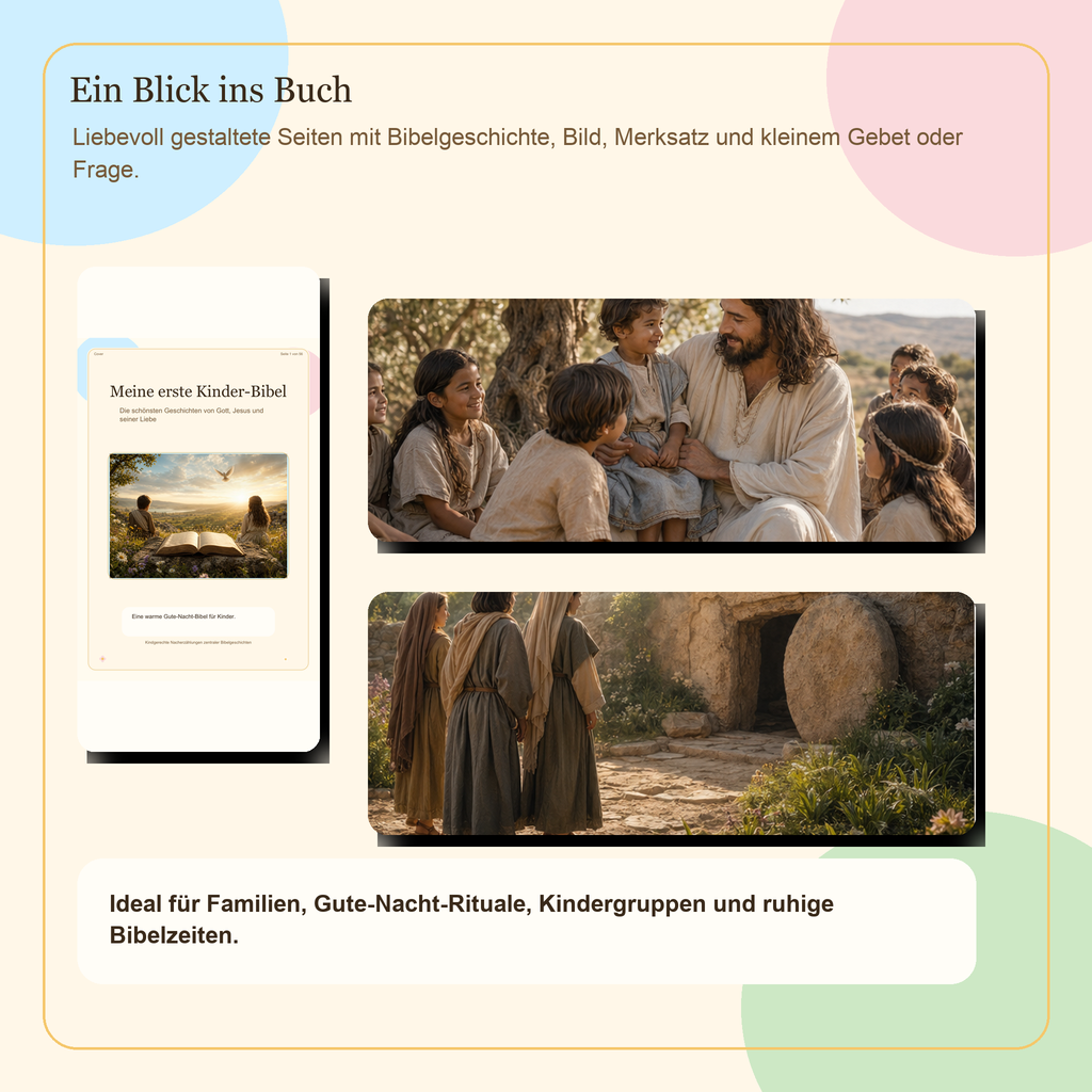 Meine erste Kinder-Bibel | 56-seitiges PDF für Kinder