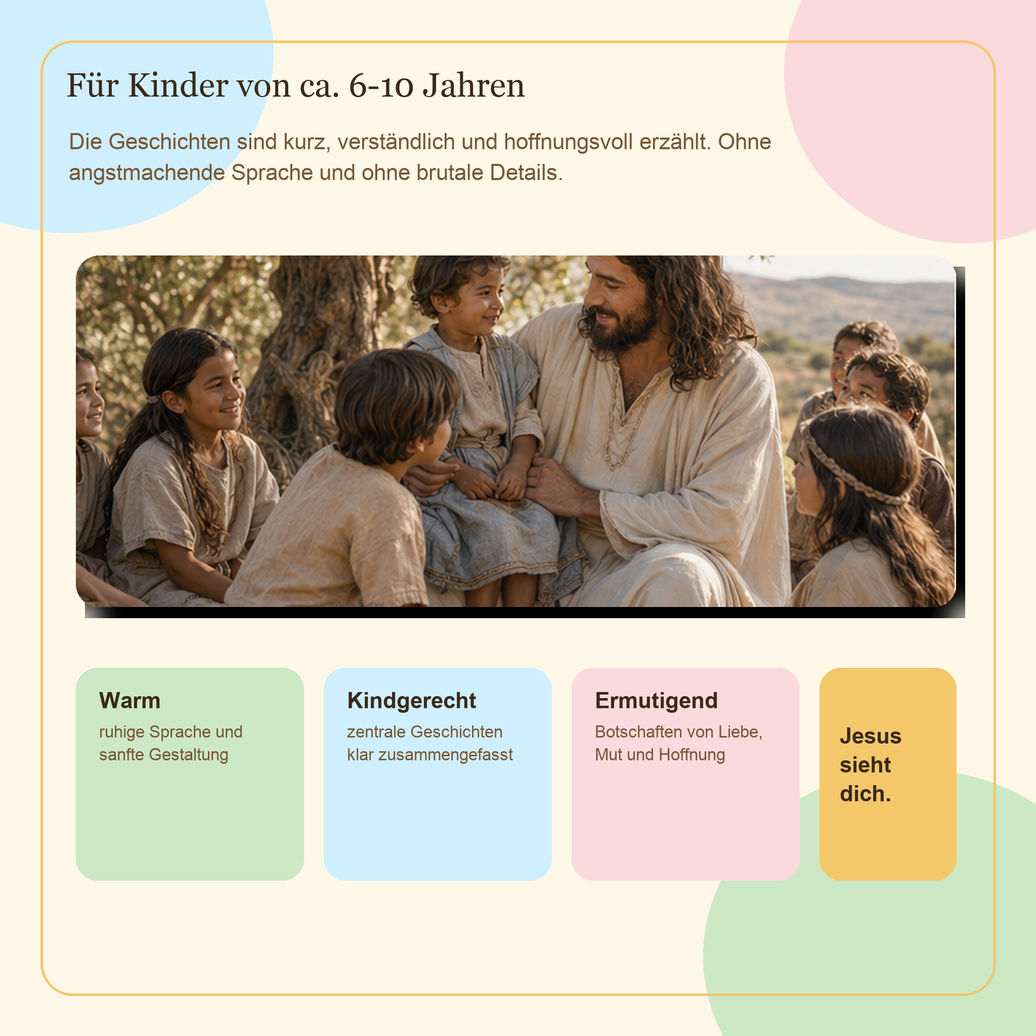 Meine erste Kinder-Bibel | 56-seitiges PDF für Kinder