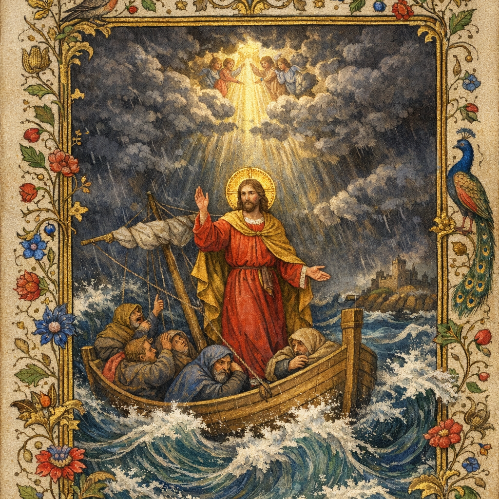 24 Christian Aesthetic Wallpapers – Sacred Illuminated Collection (9:16)