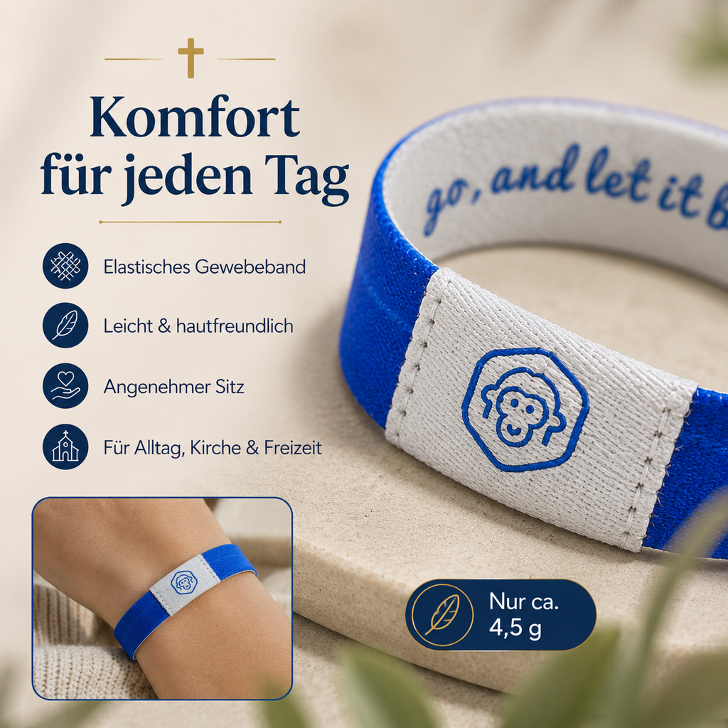 NFC Bibelvers-Armband – tägliche christliche Ermutigung per Smartphone-Tap