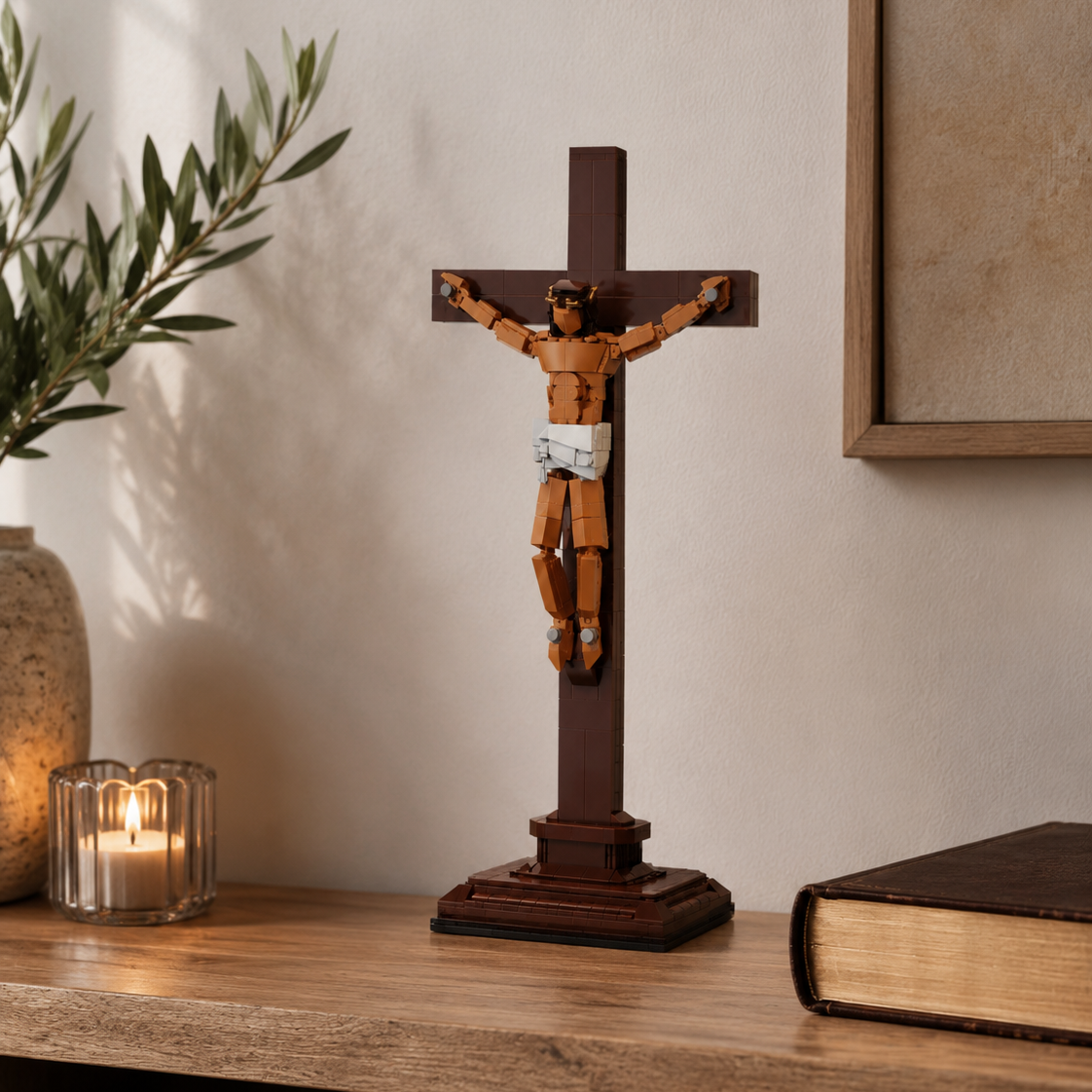 Jesus am Kreuz Klemmbaustein-Set – 588 Teile