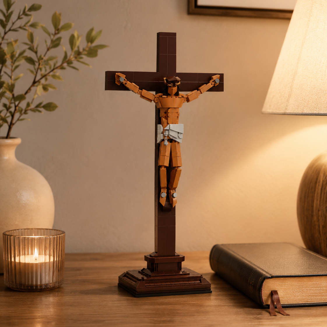 Jesus am Kreuz Klemmbaustein-Set – 588 Teile