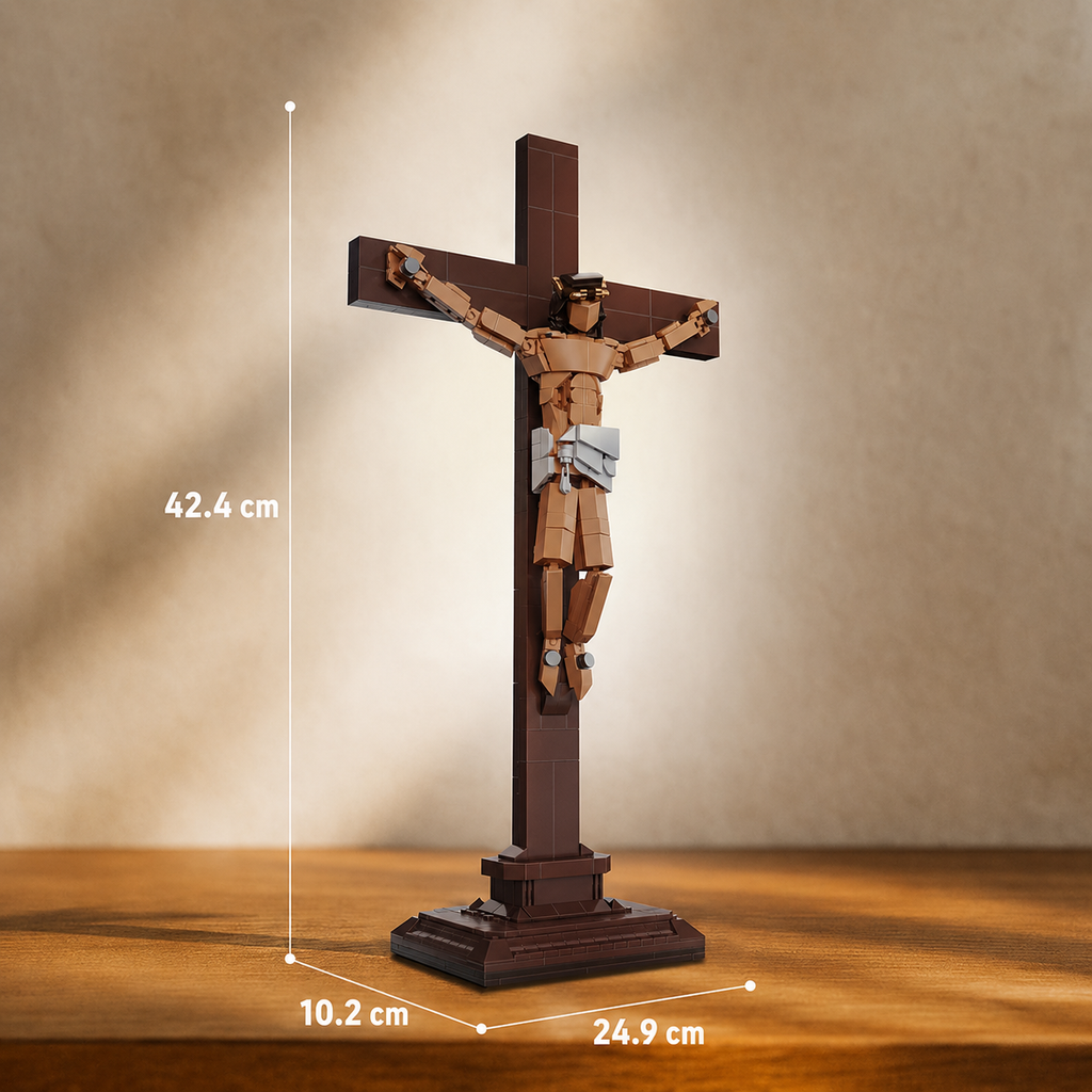 Jesus am Kreuz Klemmbaustein-Set – 588 Teile
