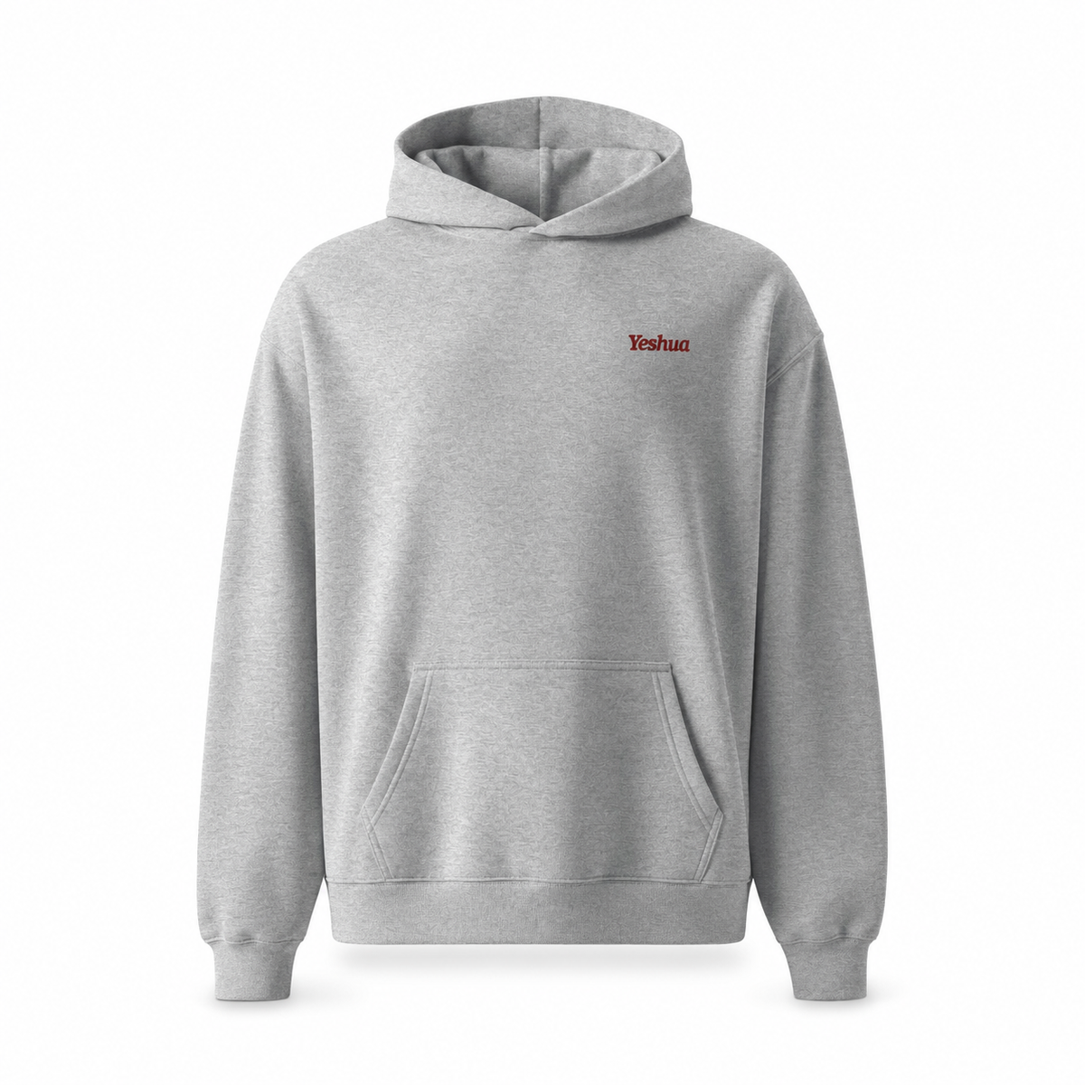YESHUA Oversized Hoodie – Athletic Heather