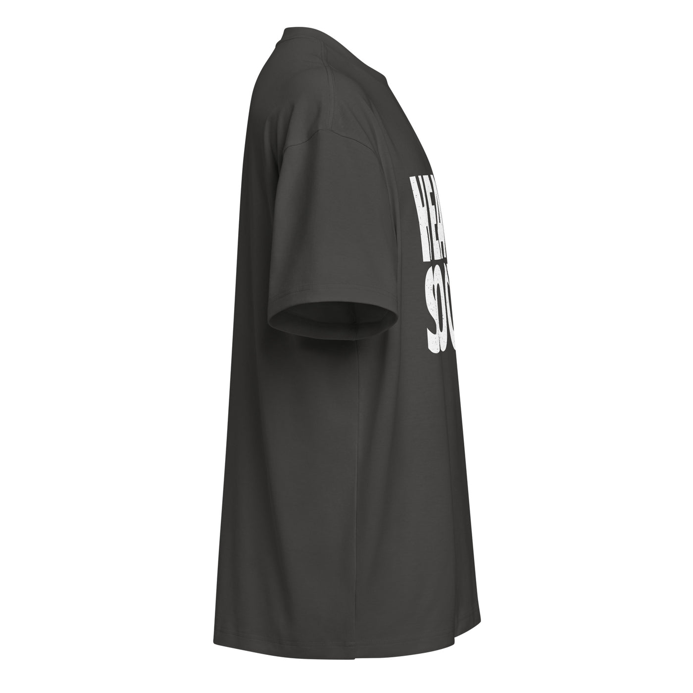 HEAVEN SOCIETY WORDMARK BOXY TEE - BLACK