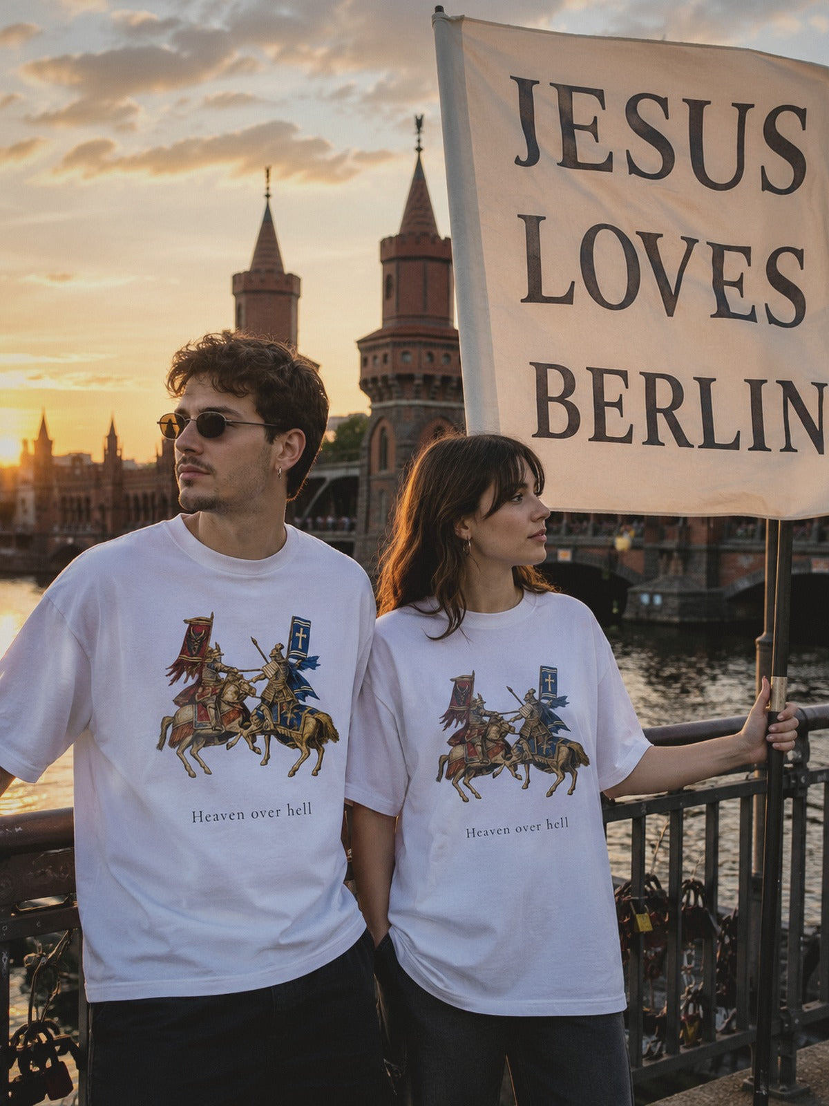 Heaven Society „Heaven over Hell“ Boxy Tee – White Bild 5