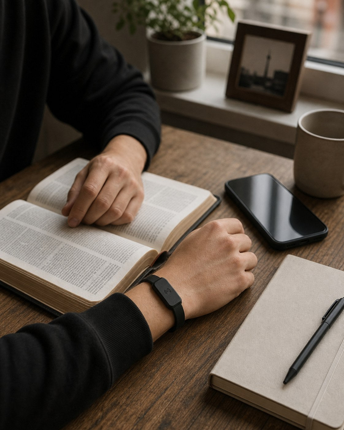 NFC Bibelvers-Armband – tägliche christliche Ermutigung per Smartphone-Tap Bild 2