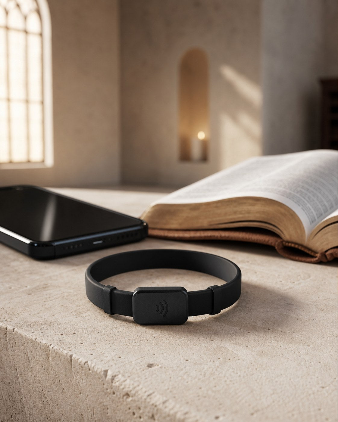 NFC Bibelvers-Armband – tägliche christliche Ermutigung per Smartphone-Tap