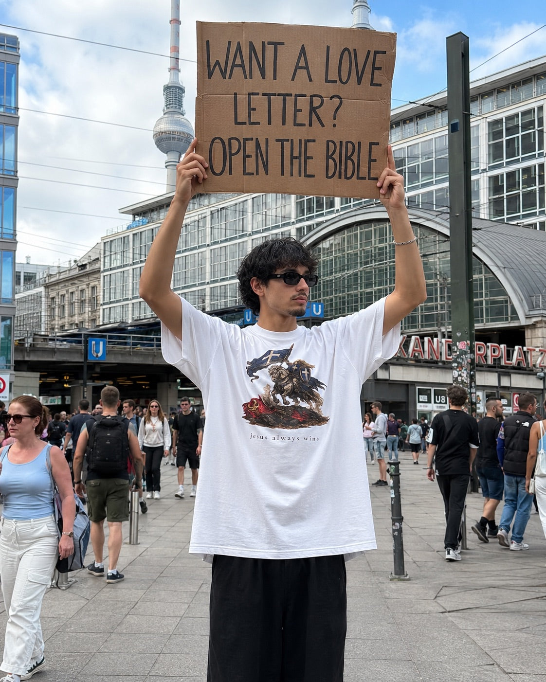Jesus Always Wins Boxy Tee